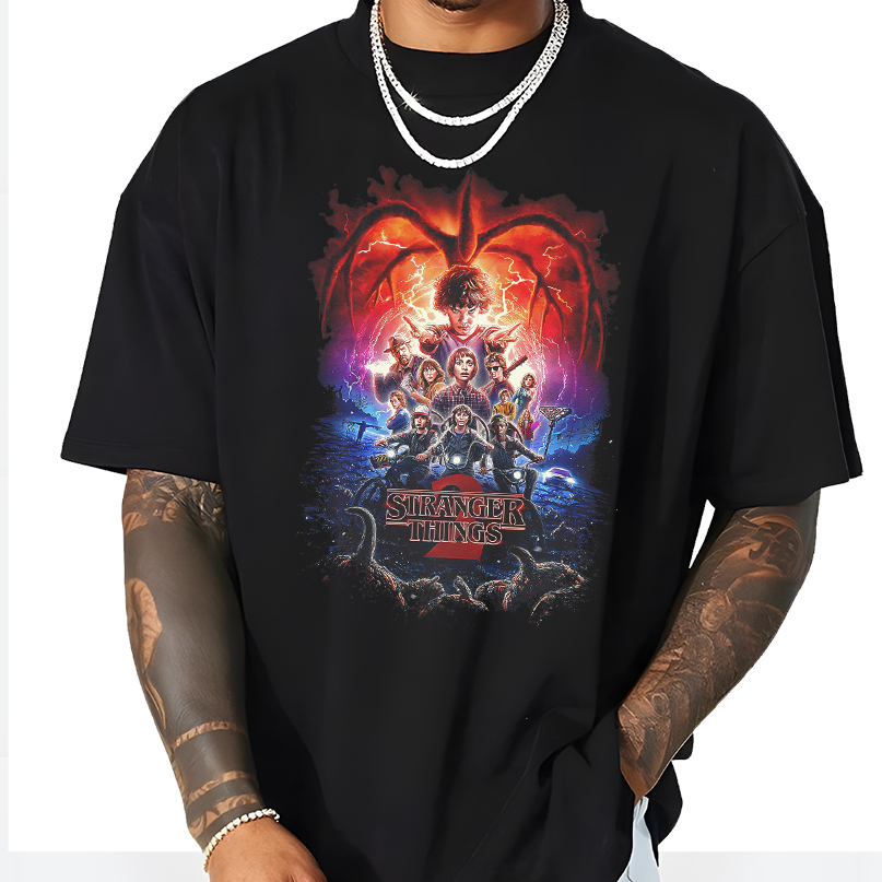 Stranger Things Group Shot Poster Fade T-Shirt, Stranger Things Group Shot Poster Fade Sweatshirt, Hoodie