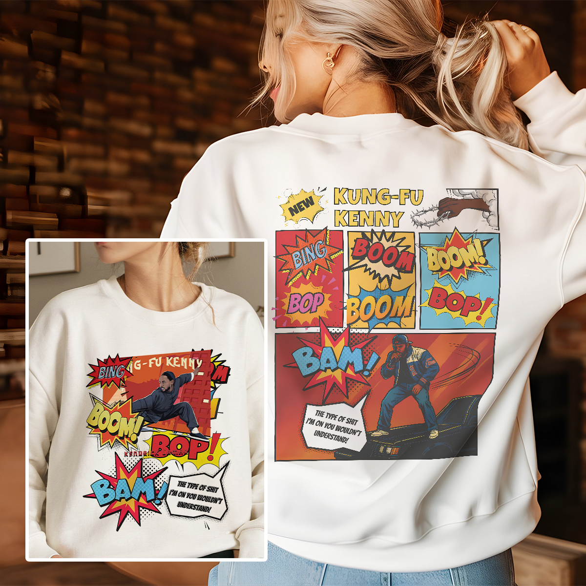 Kendrick Lamar Hoodie, Kendrick Lamar Tour Sweatshirt, Vintage Graphic T-shirt, Rap Shirt, Gift For Men - Image 9