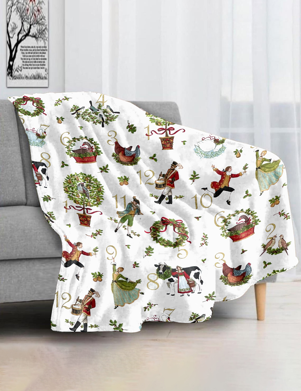 12 Days Of Christmas Blanket