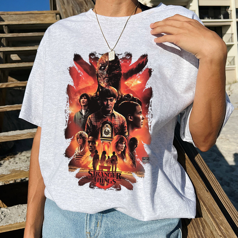 Stranger Things 5 Poster Shirt Stranger Things Characters Sweatshirt Final Season - Image 6