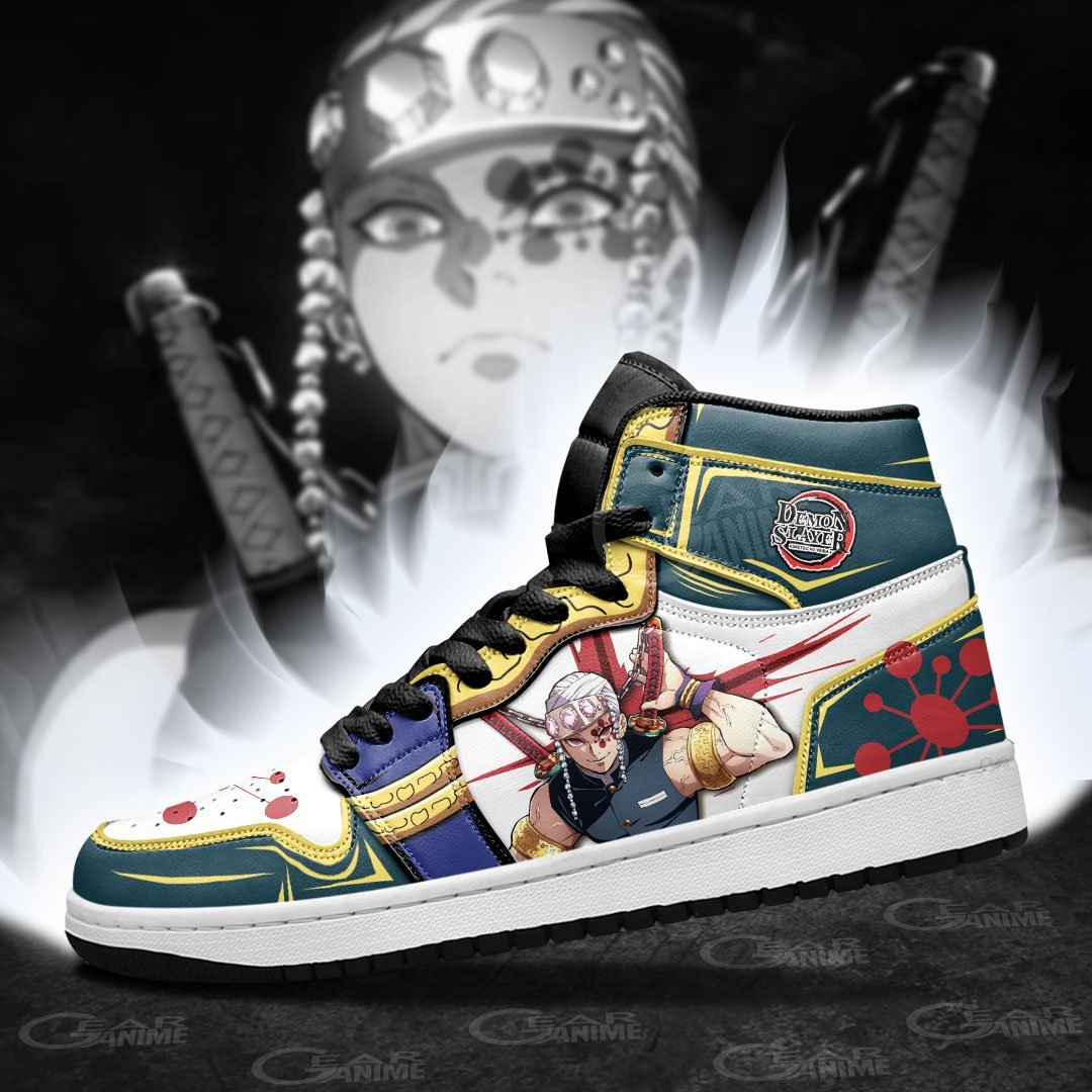 Uzui Tengen J1s Sneakers Anime Demon Slayer Shoes - Image 5