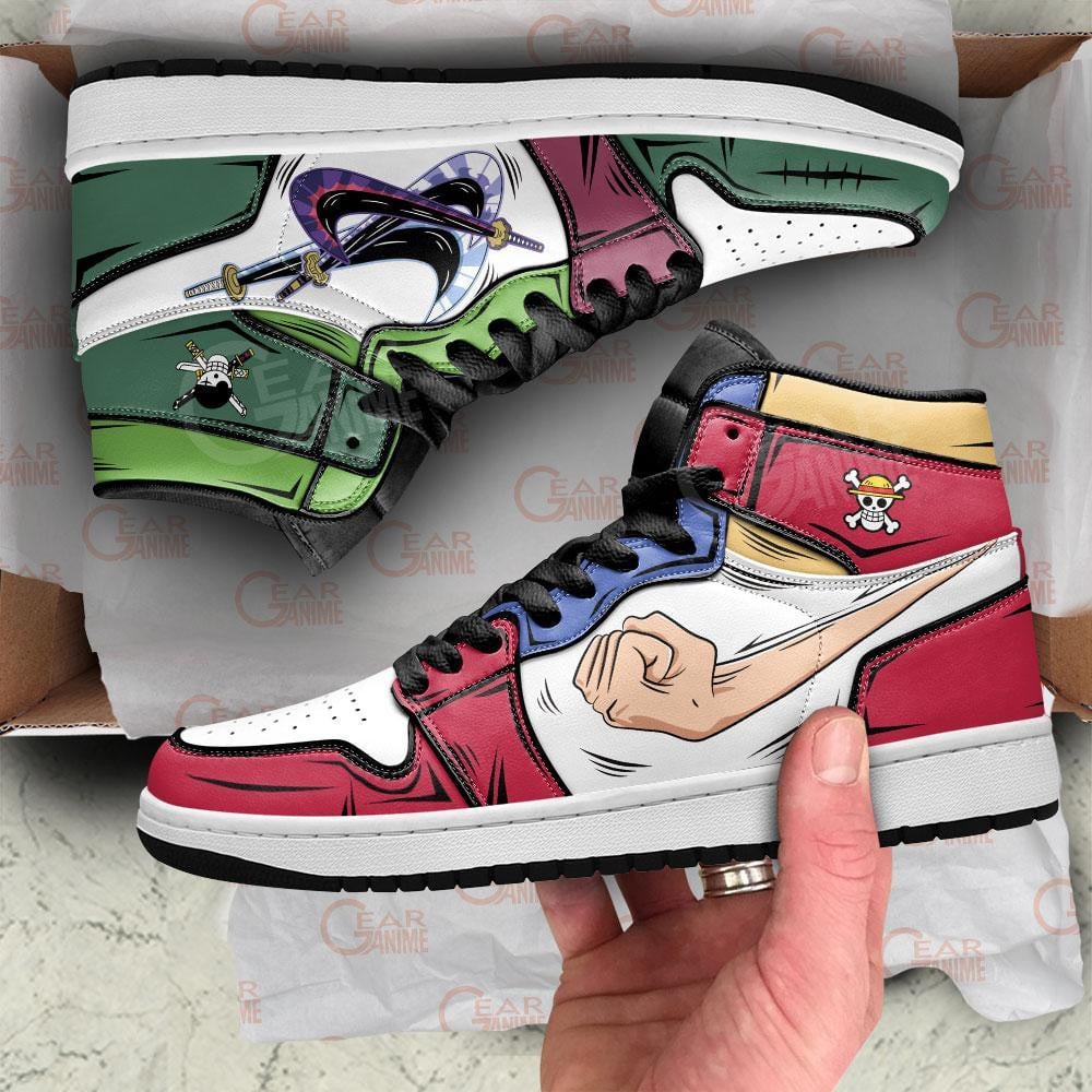 Luffy and Zoro J1s Sneakers Gomu and Santoryu - Image 3