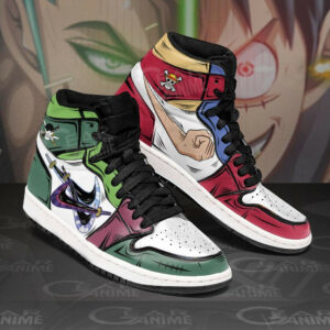 Luffy and Zoro J1s Sneakers Gomu and Santoryu