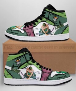 Alternative view of Roronoa Zoro J1s Sneakers Custom Anime Shoes