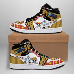 Jolly Roger Straw Hat Pirates J1s Sneakers