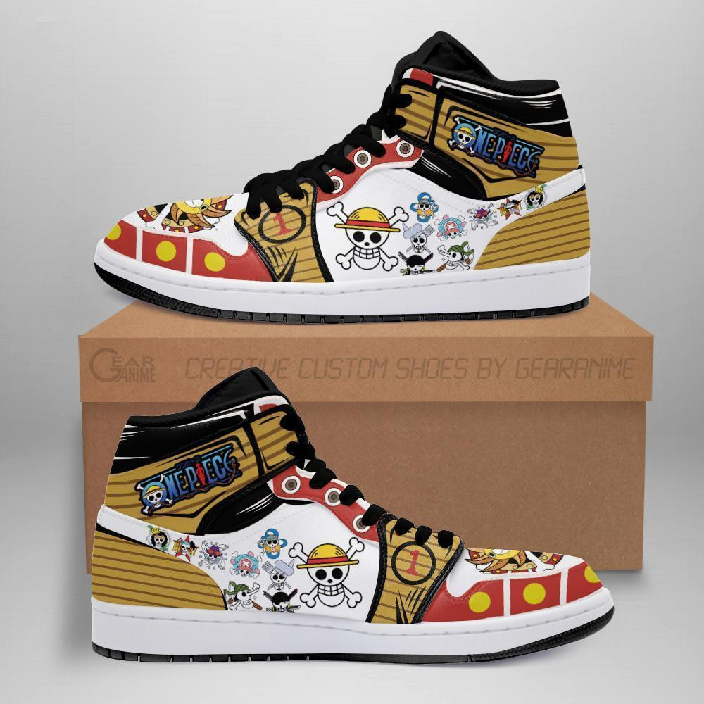 Jolly Roger Straw Hat Pirates J1s Sneakers