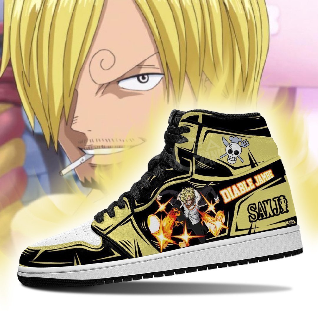 Vinsmoke Sanji J1s Sneakers Anime Diable Jambe - Image 3