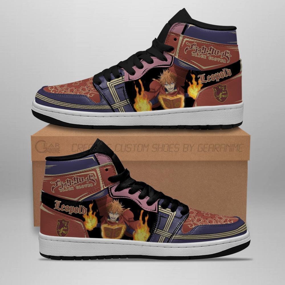 Crimson Lion Leopold Vermillion J1s Sneakers Anime - Image 2