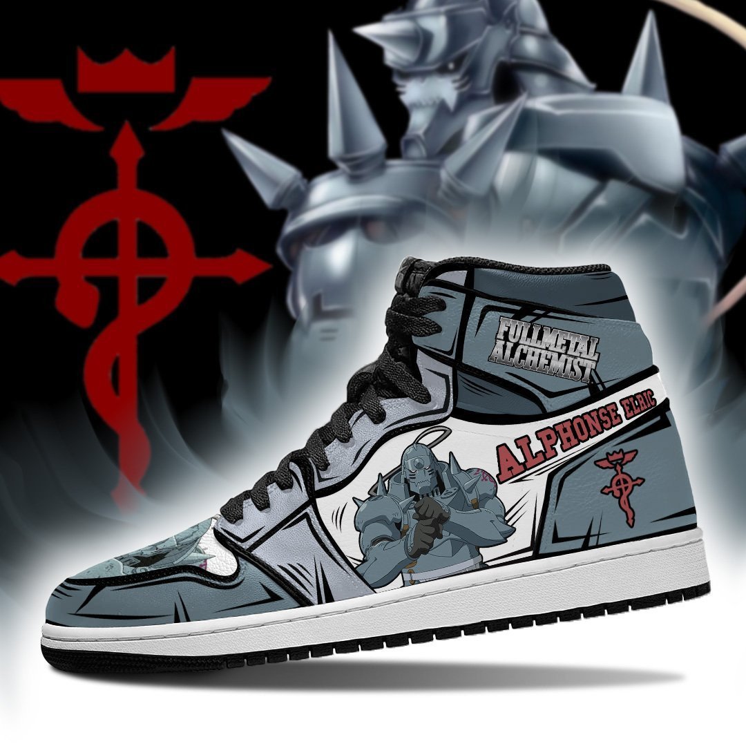 Alphonse Elric J1s Sneakers Anime - Image 3