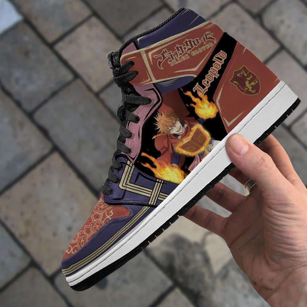 Crimson Lion Leopold Vermillion J1s Sneakers Anime - Image 4