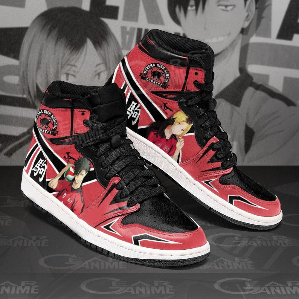 Tetsuro Kuroo and Kenma Kozume J1s Sneakers Anime MN22 - Image 2
