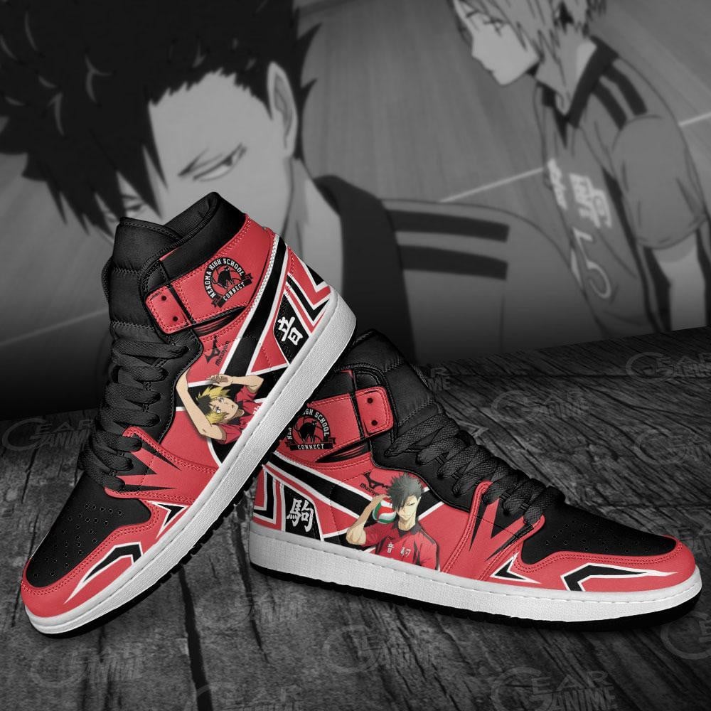 Tetsuro Kuroo and Kenma Kozume J1s Sneakers Anime MN22 - Image 4