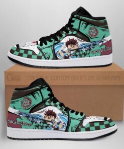 Tanjiro J1s Sneakers Anime Water Breathing