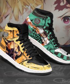 Alternative view of Tanjiro and Zenitsu Agatsuma J1s Sneakers Anime Breathing Form MN22