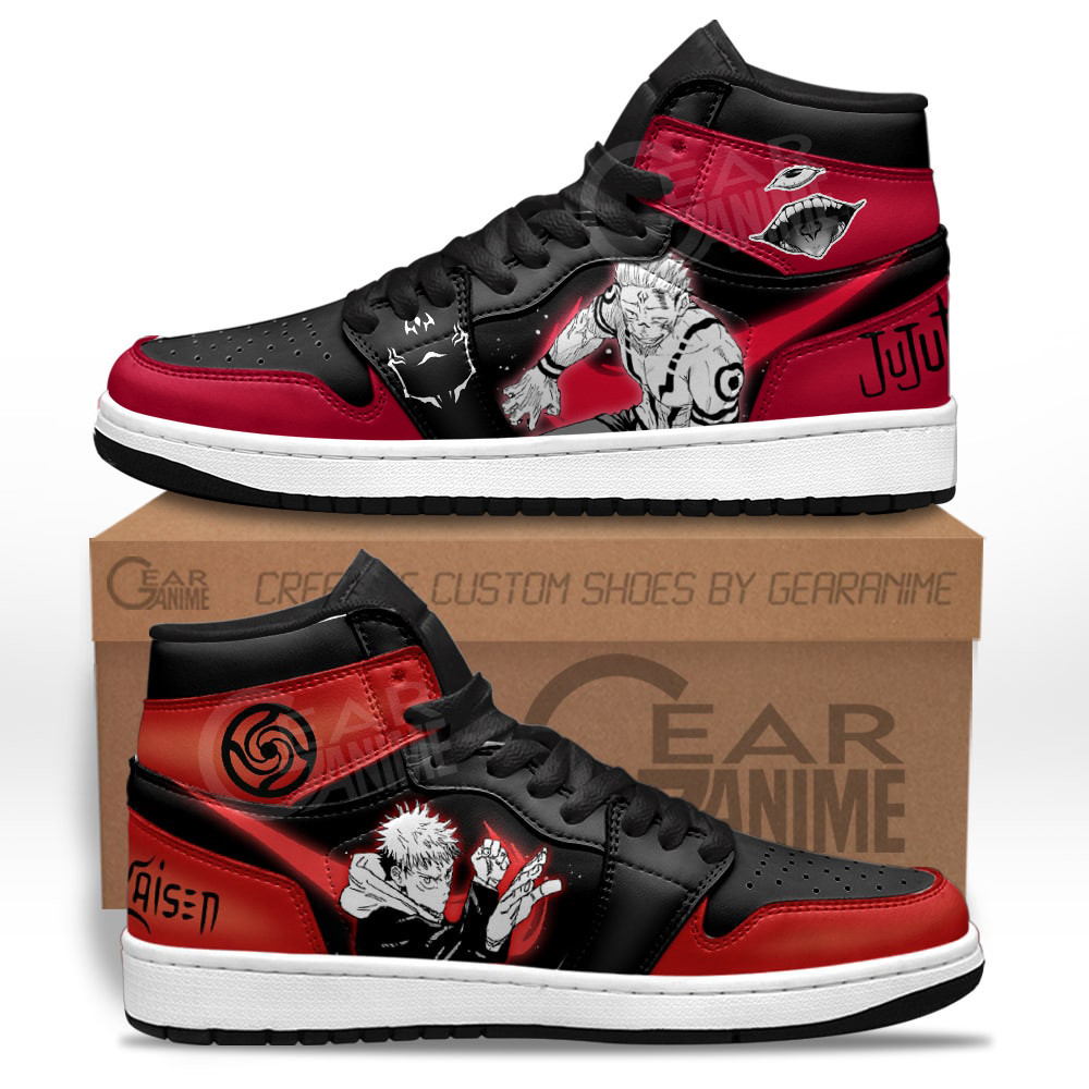 Yuji and Sukuna J1s Sneakers Anime MV25