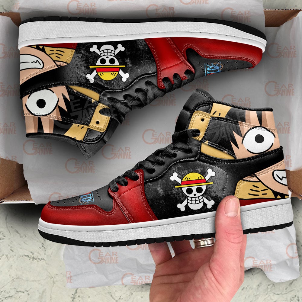 Straw Hat Luffy J1s Sneakers MV22 - Image 3