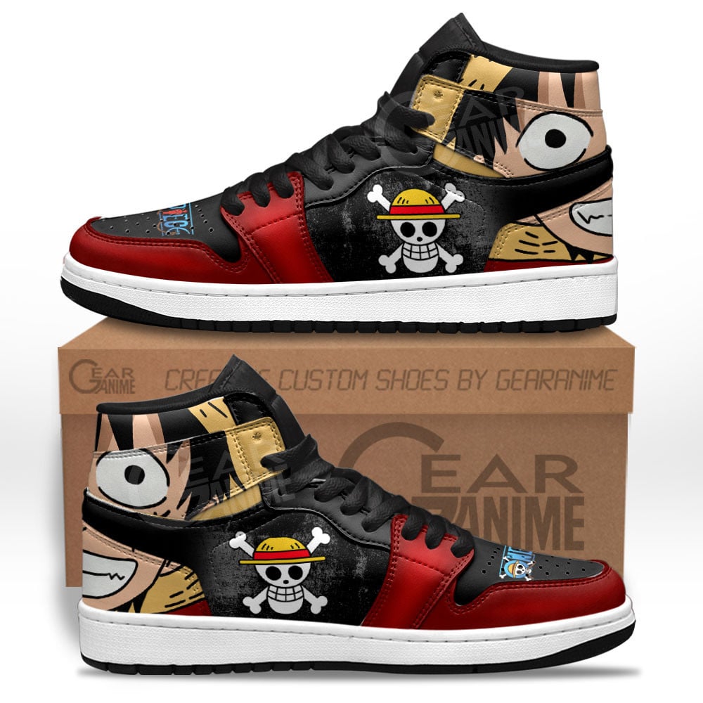 Straw Hat Luffy J1s Sneakers MV22 - Image 2