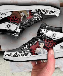 Alternative view of Okabe Rintarou and Makise Kurisu J1s Sneakers Anime MN25