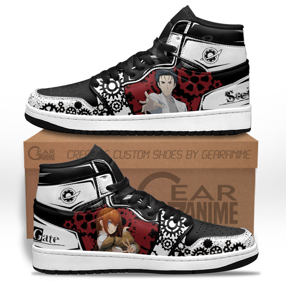 Okabe Rintarou and Makise Kurisu J1s Sneakers Anime MN25