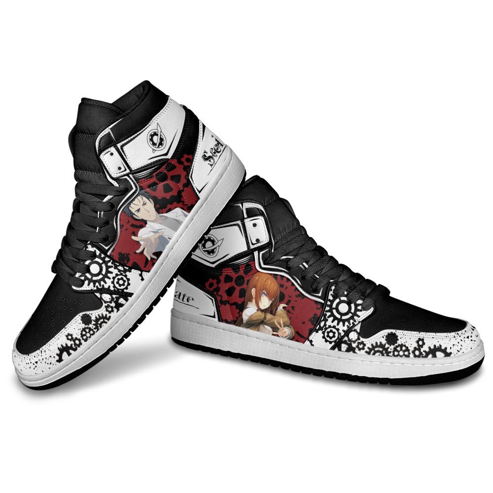 Okabe Rintarou and Makise Kurisu J1s Sneakers Anime MN25 - Image 4
