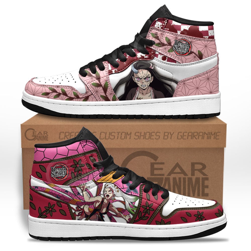 Daki and Nezuko Kamado J1s Sneakers Anime MN25 - Image 2