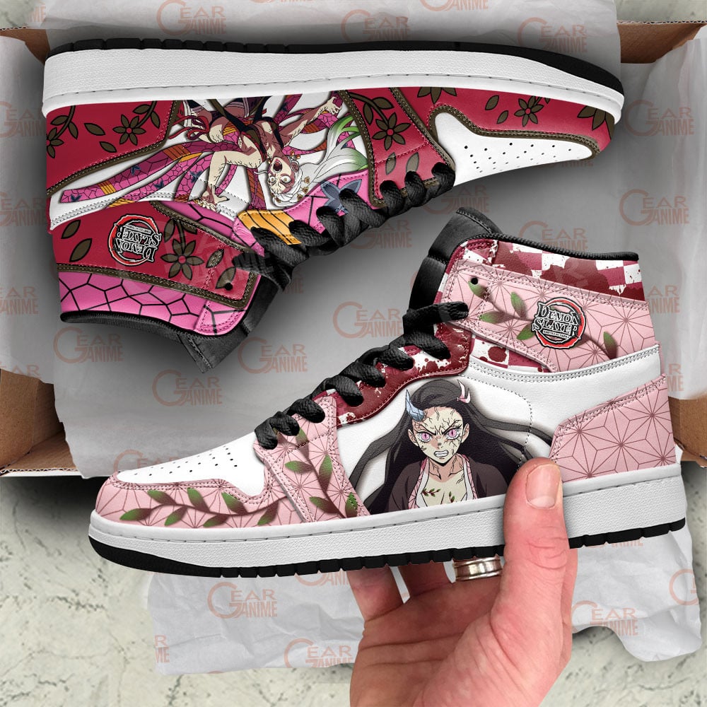 Daki and Nezuko Kamado J1s Sneakers Anime MN25 - Image 3