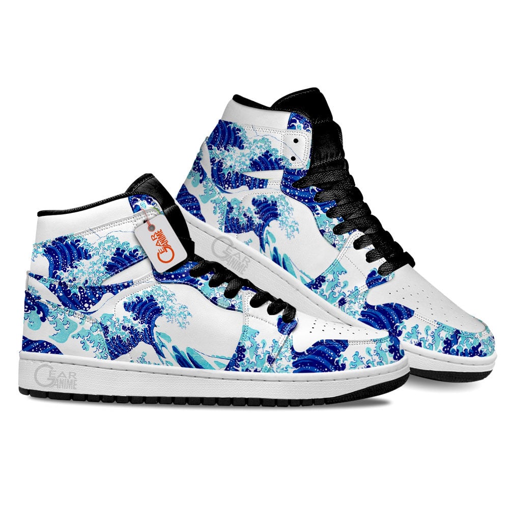 Japanese Kanagawa Great Wave J1s Sneakers