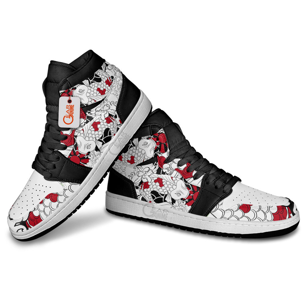 Japanese Koi Fish Tattoo J1s Sneakers - Image 4