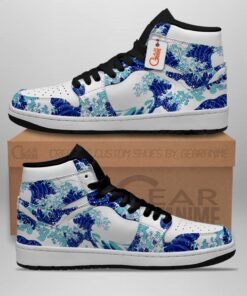Alternative view of Japanese Kanagawa Great Wave J1s Sneakers