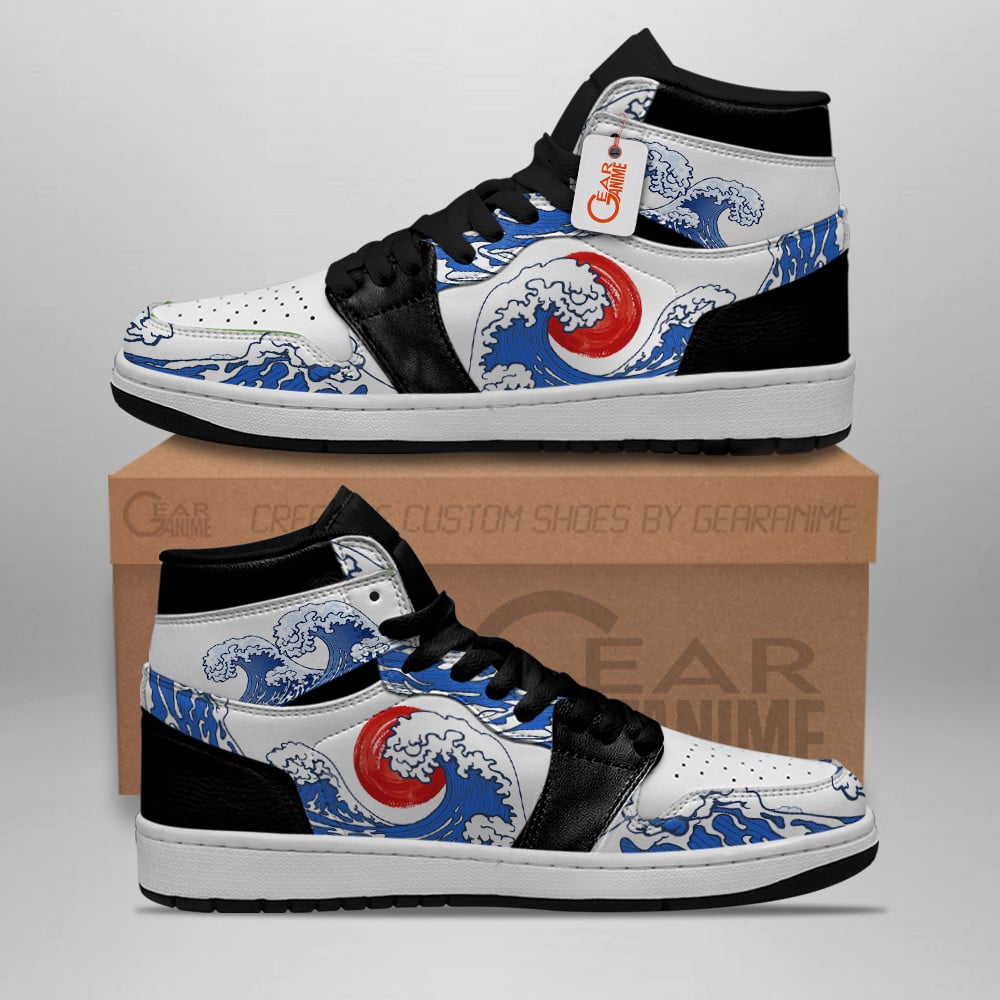 Japanese Kanagawa Wave Red Sun J1s Sneakers - Image 2