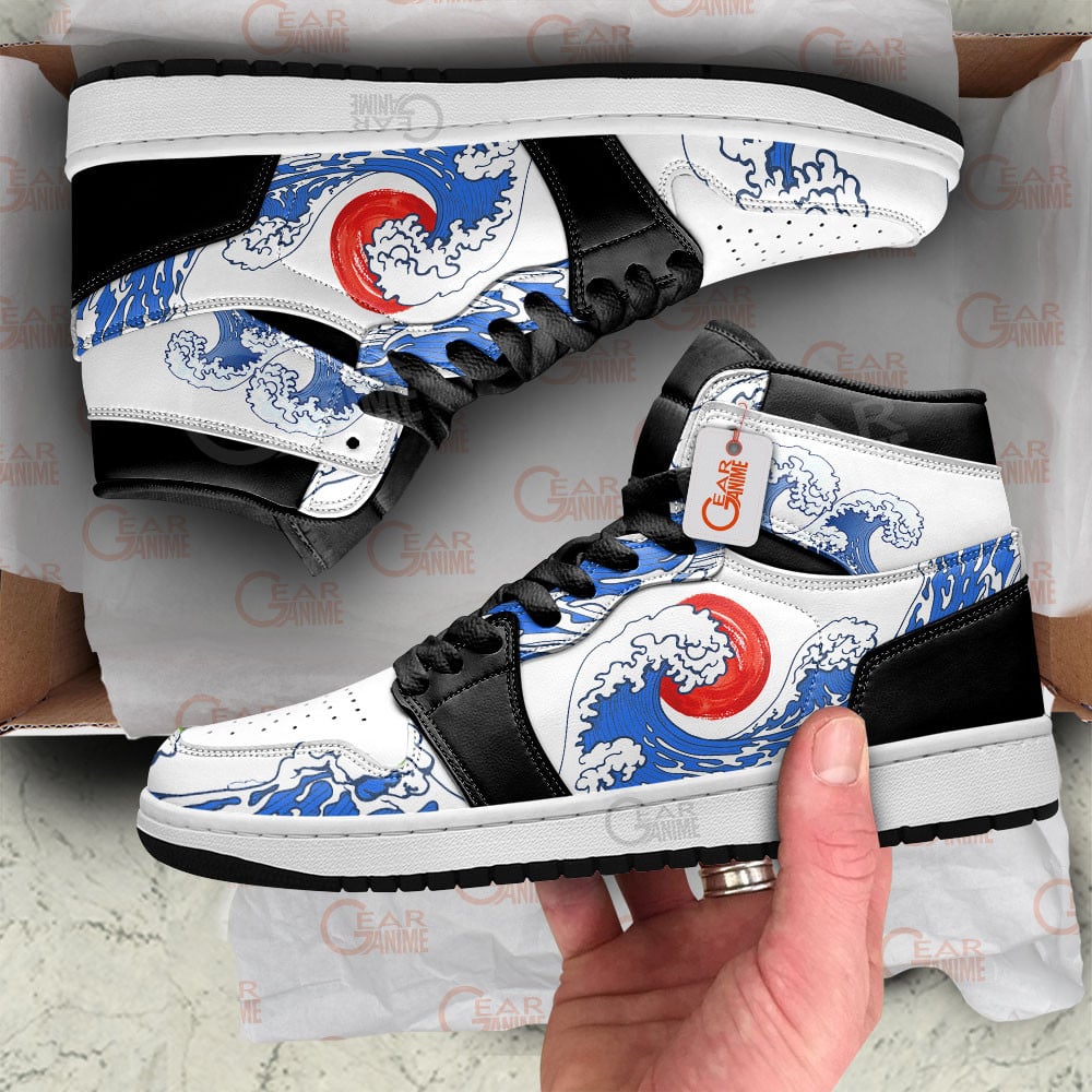 Japanese Kanagawa Wave Red Sun J1s Sneakers - Image 3