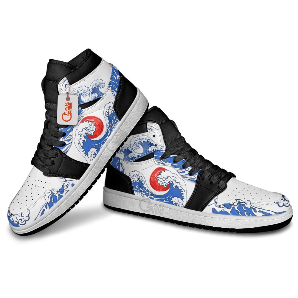 Japanese Kanagawa Wave Red Sun J1s Sneakers - Image 4