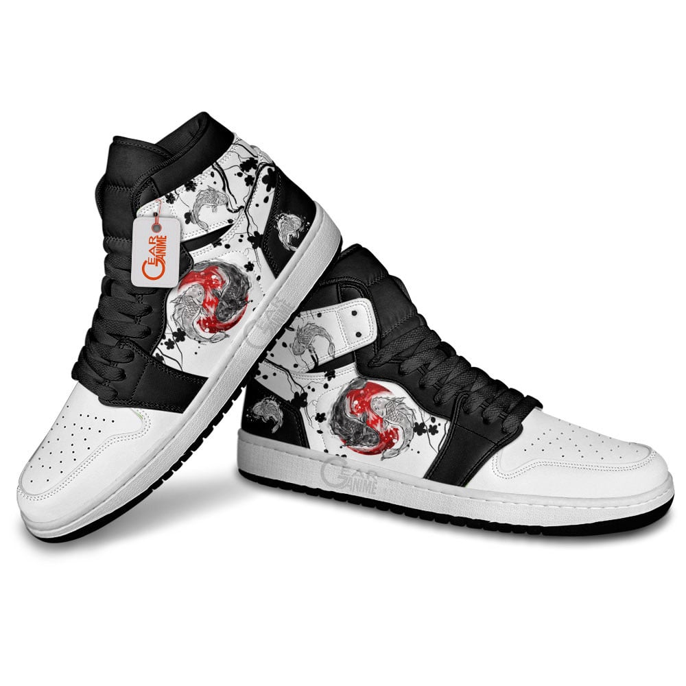 Japanese Yin Yang Koi Fish J1s Sneakers - Image 4