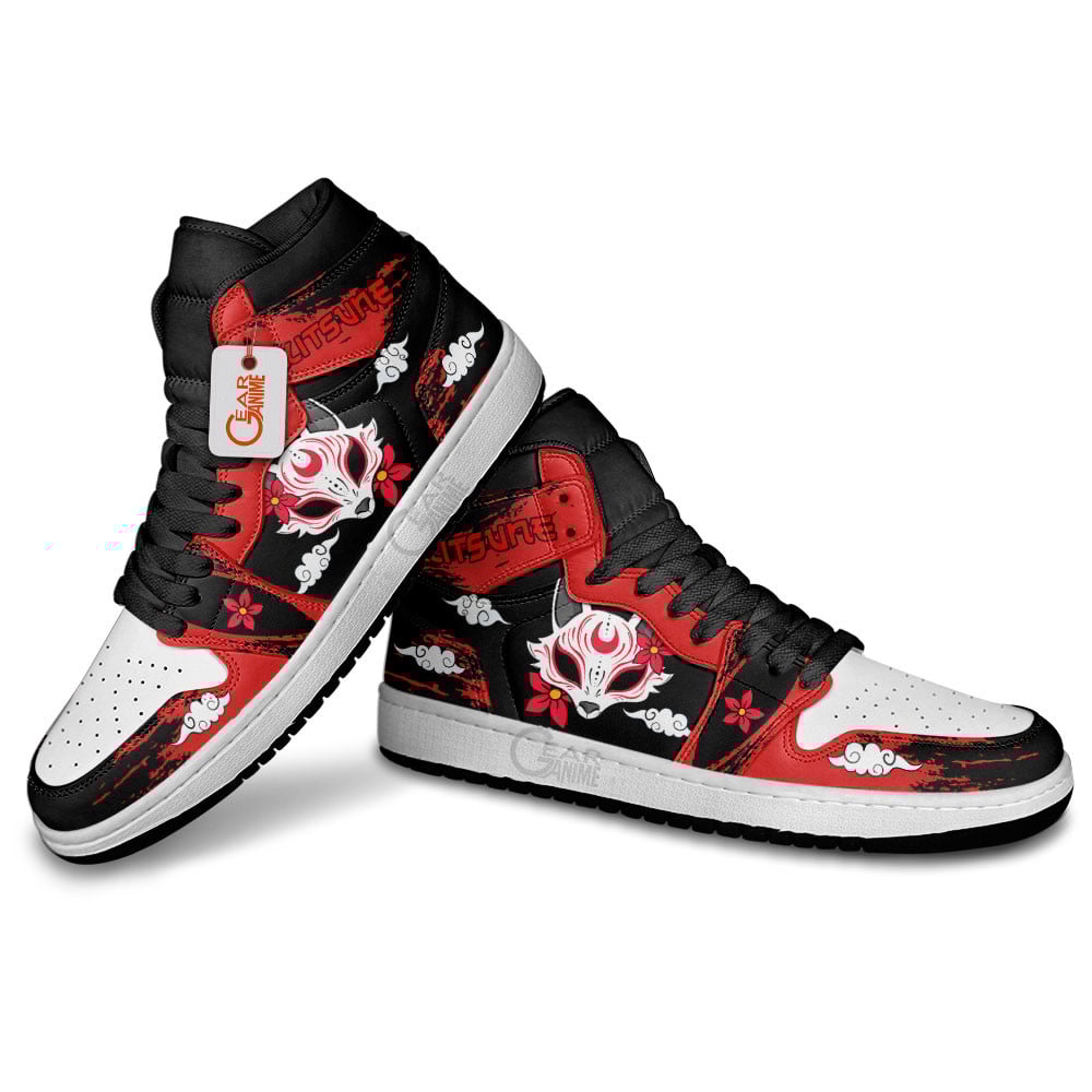 Japanese Kitsune Fox Mask J1s Sneakers - Image 4