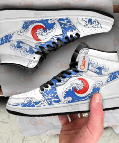 Alternative view of Japanese Kanagawa Wave Red Sun J1s Sneakers 2