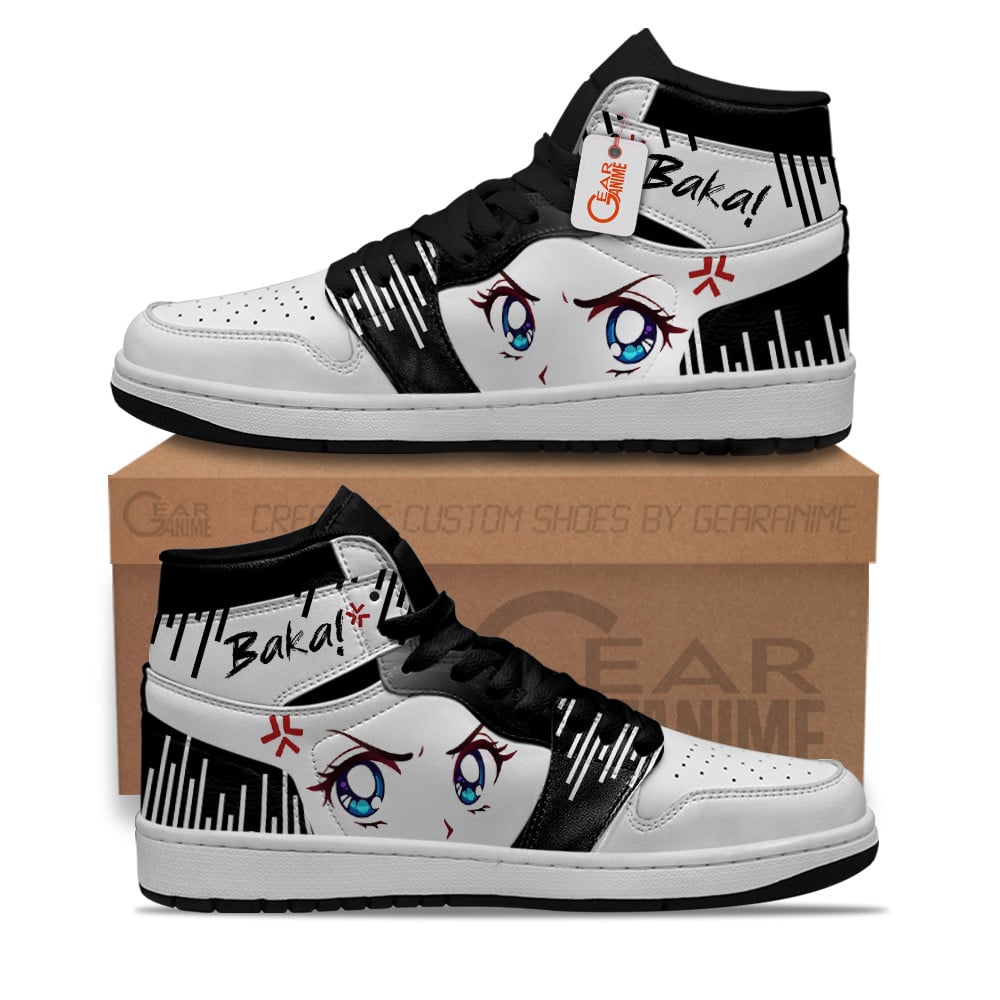 Baka J1s Sneakers Waifu Japanese Face Funny Shoes - Image 2