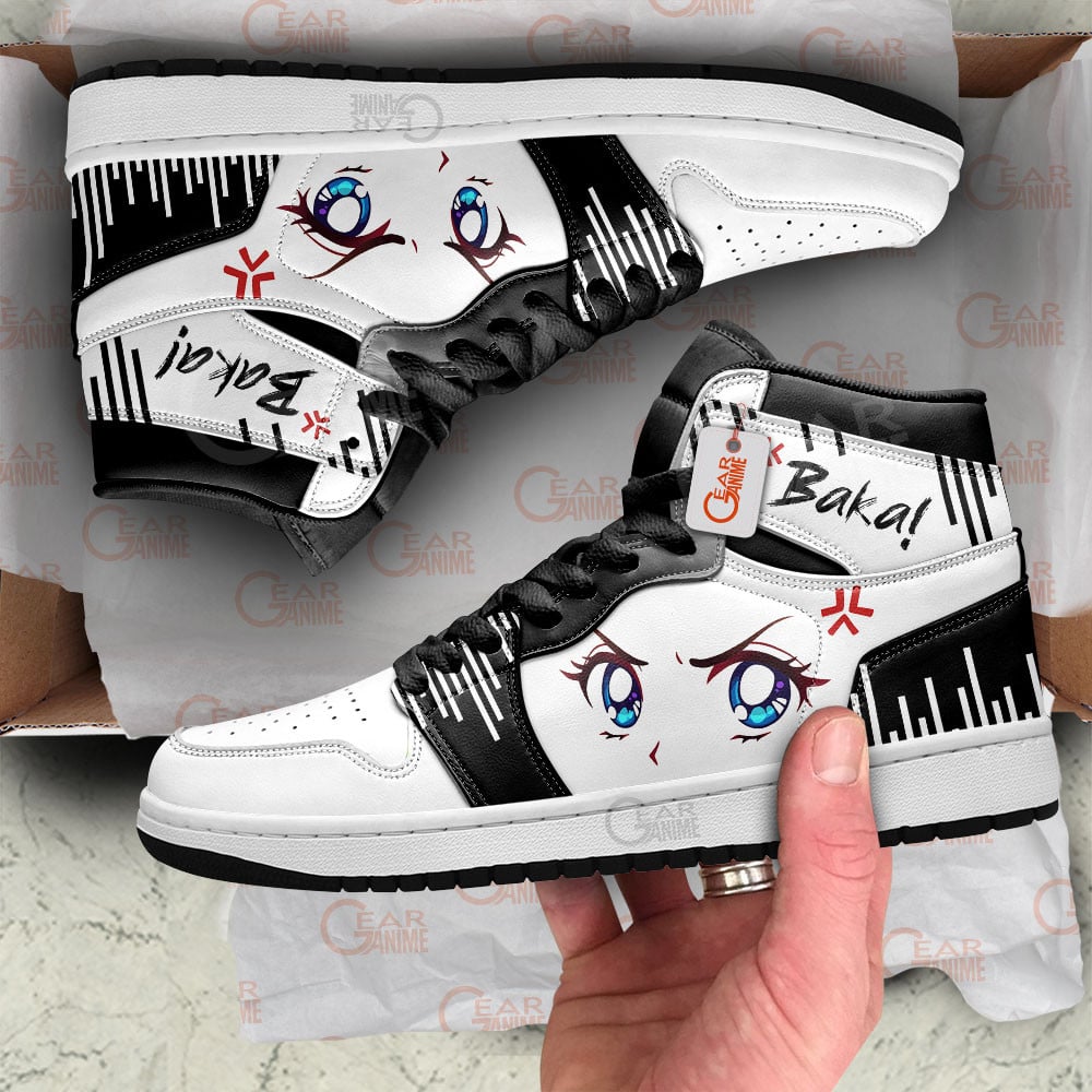 Baka J1s Sneakers Waifu Japanese Face Funny Shoes - Image 3