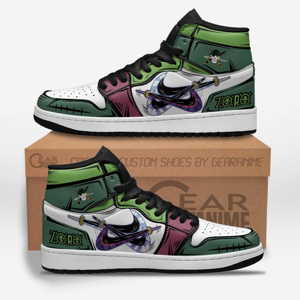 Roronoa Zoro J1s Sneakers Three Swords