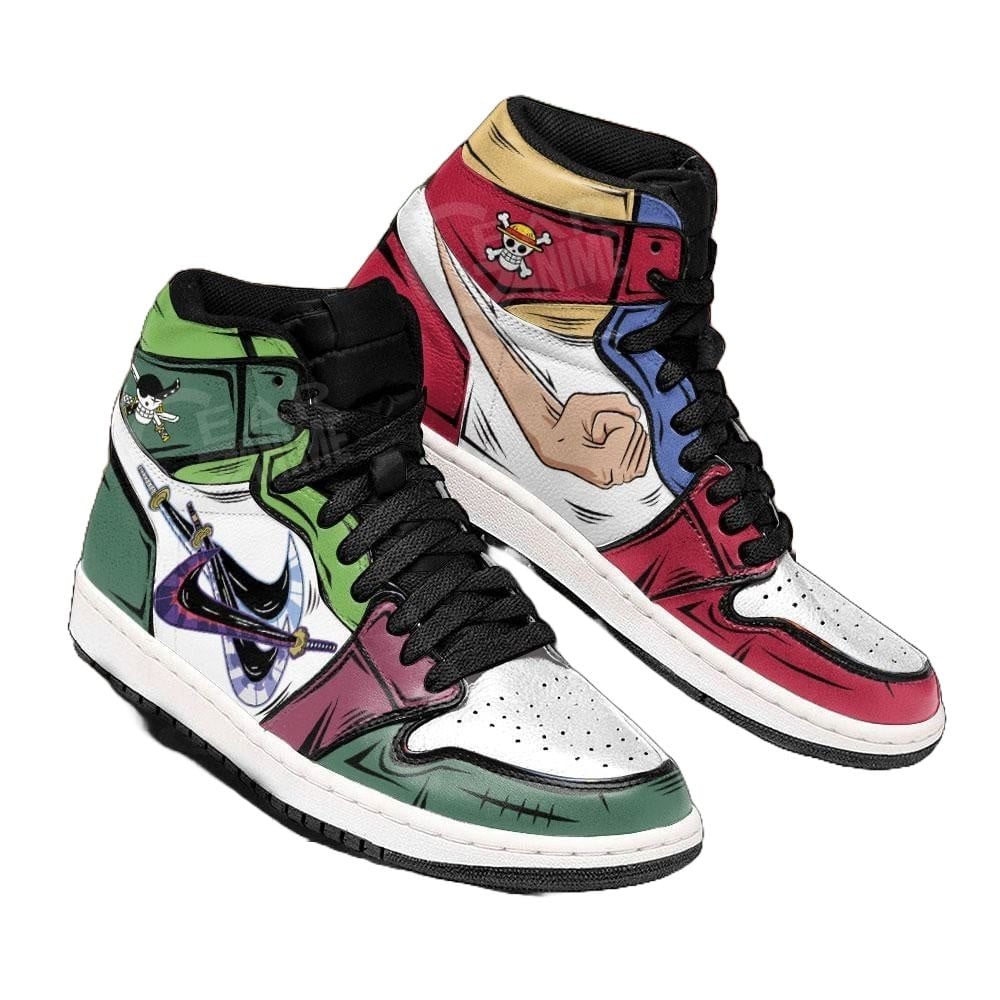 Luffy and Zoro J1s Sneakers Gomu and Santoryu - Image 5