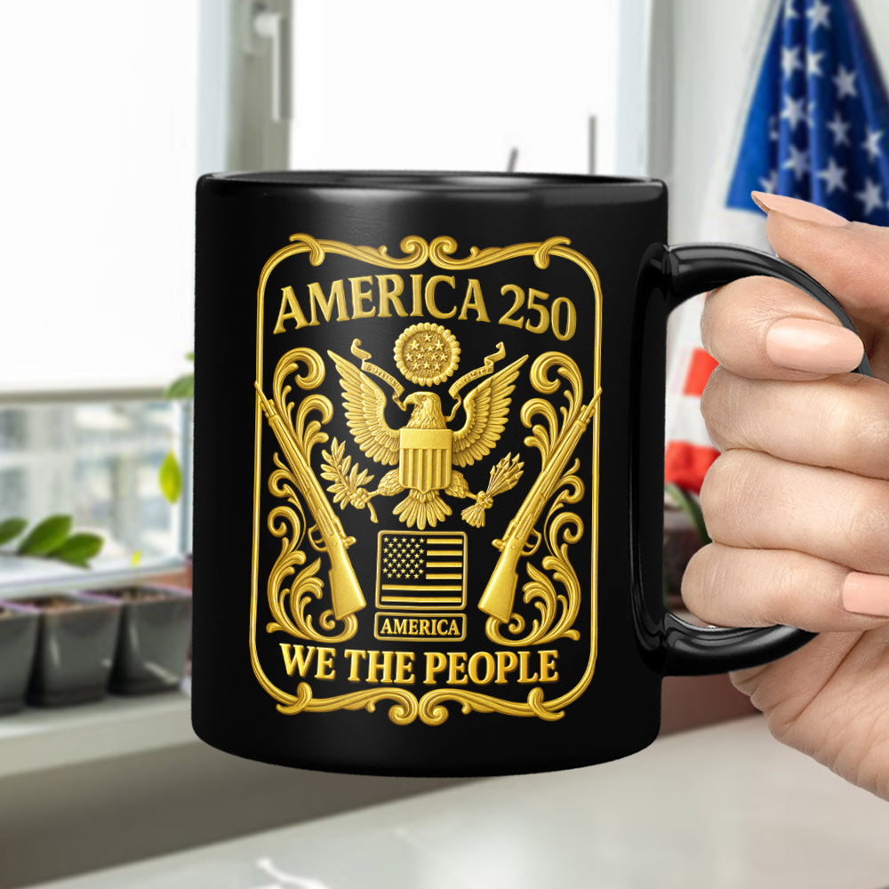 1776 - 2026 America 250th Anniversary Black Mug CH07 899240 - Image 5