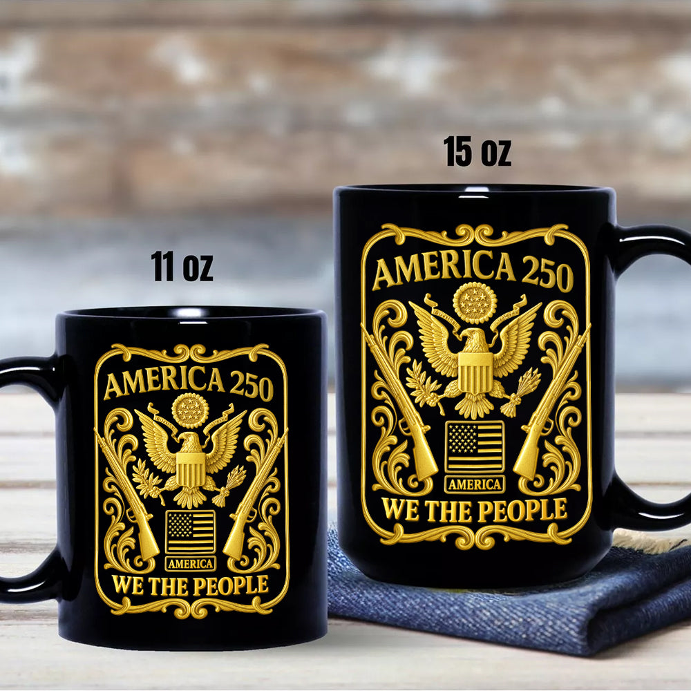 1776 - 2026 America 250th Anniversary Black Mug CH07 899240 - Image 7