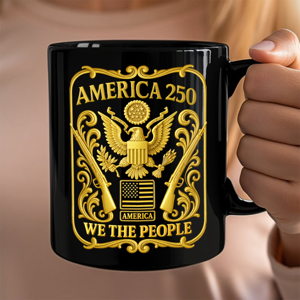 1776 - 2026 America 250th Anniversary Black Mug CH07 899240 - Image 3