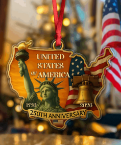 1776 - 2026 United States 250th Anniversary Acrylic Ornament