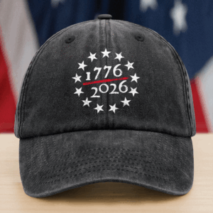 1776 - 2026 USA 250th Anniversary Washed Denim Baseball Cap HA75 898050