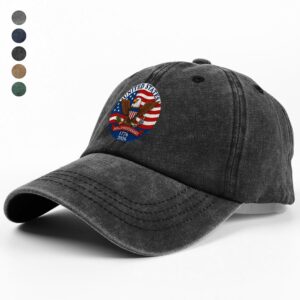 Alternative view of 1776 -2026 American 250th Anniversary Eagle Washed Baseball Denim Cap CH07 899370