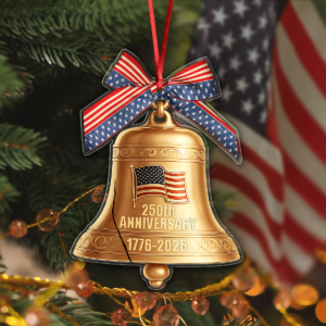 Alternative view of 1776-2026 Liberty Bell American 250th Anniversary Acrylic Ornament Decor Gift HO82 900368