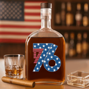1776 America Patriotic Independence Day Whiskey Bottle HO82 900360