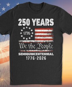 Alternative view of 1776 We The People 250 Years Semiquincentennial Shirt | Happy 250th Birthday USA T-Shirt | America 250th Anniversary | Independence Day Shirt