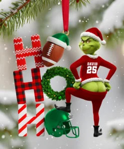 Alternative view of The Grinch Ornament, Merry Grinchmas Ornament, Funny Grinch Monster Ornament