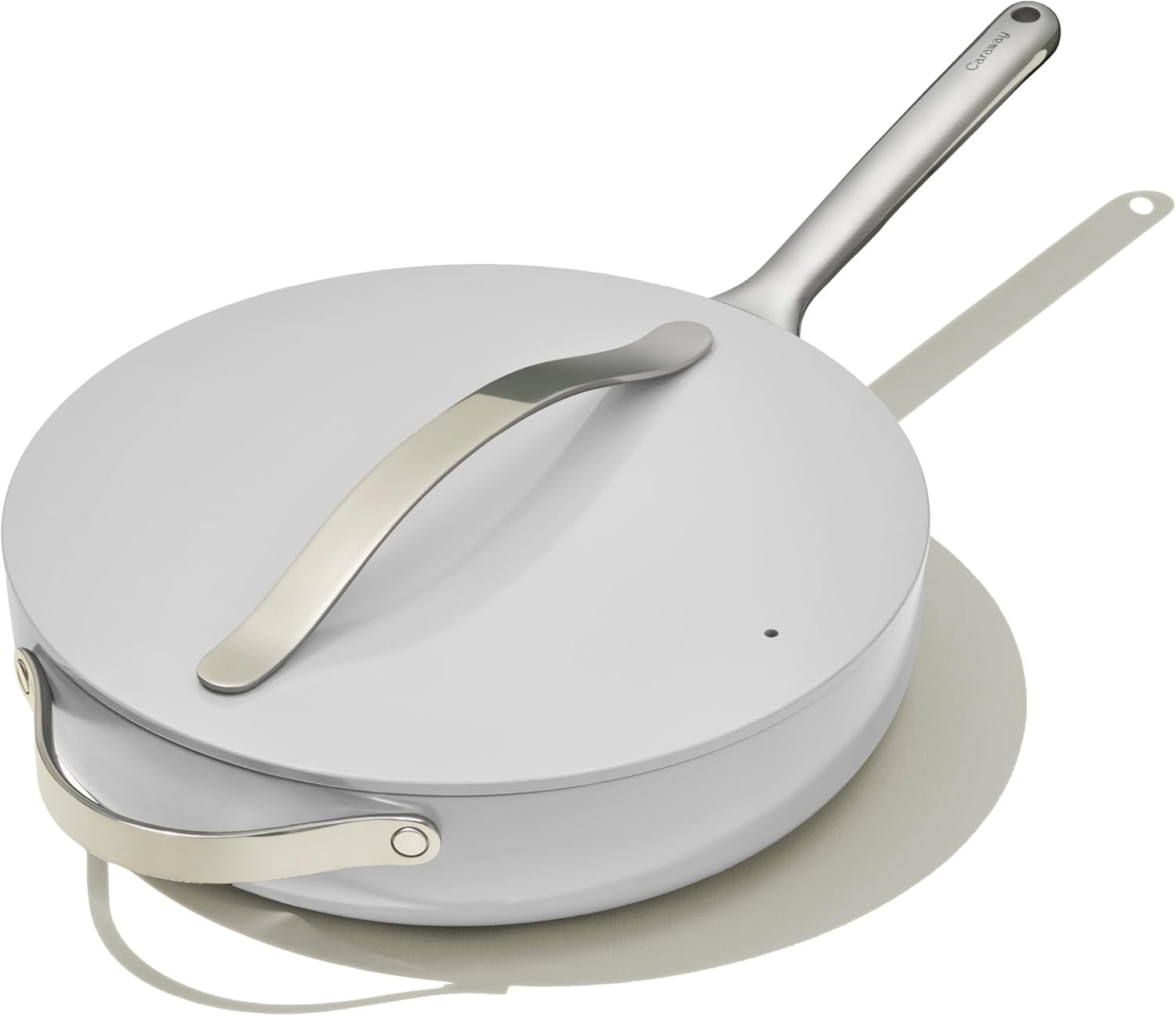 Caraway Home Non-Stick Ceramic Saute Pan, Gray - Image 3